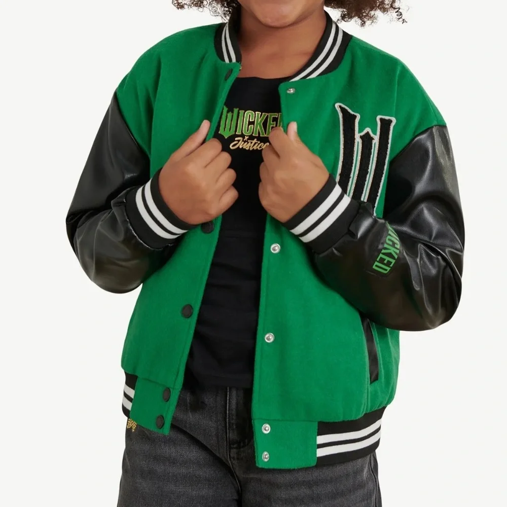 NWT Justice Wicked Varsity Jacket SZ XS 5-6